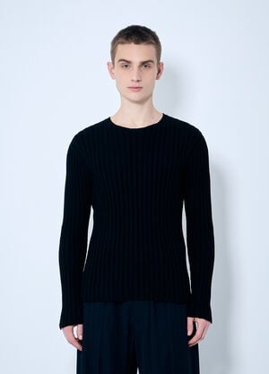 Acne Studios Rib Cotton Sweater Black acn0359001