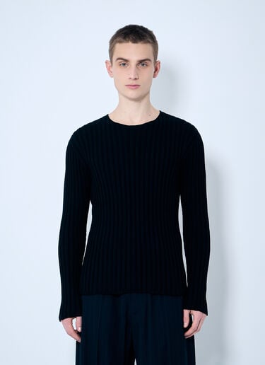 リブコットンセーター Acne Studios リブコットンセーター ブラック acn0359001