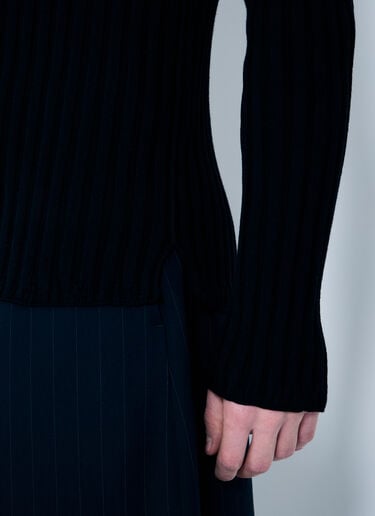 リブコットンセーター Acne Studios リブコットンセーター ブラック acn0359001