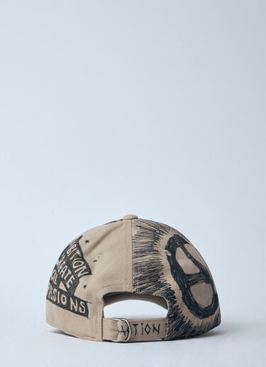 Logo Motif Baseball Cap Acne Studios Logo Motif Baseball Cap Beige acn0360003