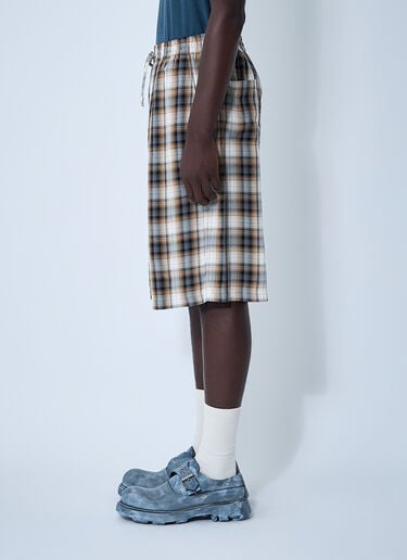 Acne Studios Check Shorts Beige acn0361003