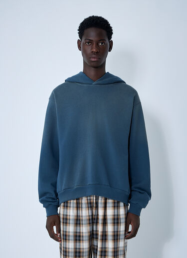 Hooded Logo Motif Sweatshirt Acne Studios Hooded Logo Motif Sweatshirt Navy acn0361005