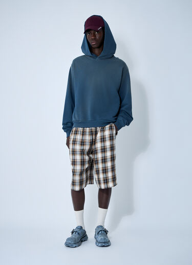 Hooded Logo Motif Sweatshirt Acne Studios Hooded Logo Motif Sweatshirt Navy acn0361005