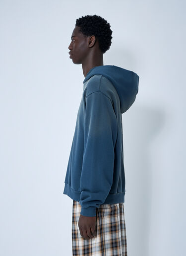 Hooded Logo Motif Sweatshirt Acne Studios Hooded Logo Motif Sweatshirt Navy acn0361005