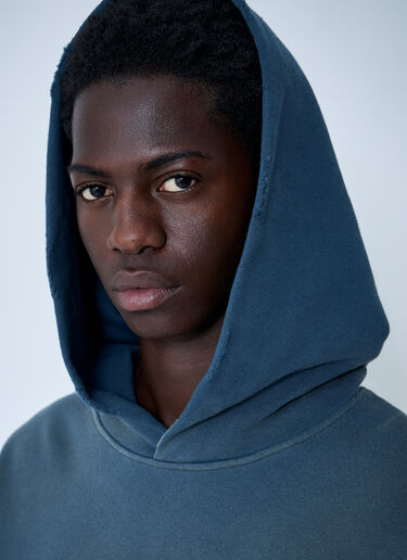 Hooded Logo Motif Sweatshirt Acne Studios Hooded Logo Motif Sweatshirt Navy acn0361005