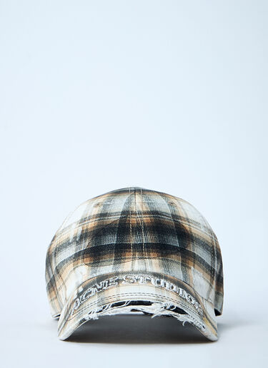 Acne Studios 로고 모티프 베이스볼 캡 베이지 acn0361006