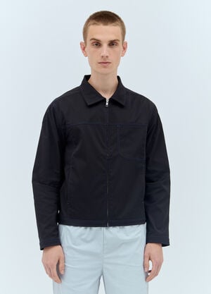 AFFXWRKS Topstitched Zip-Up Jacket Black afx0156002