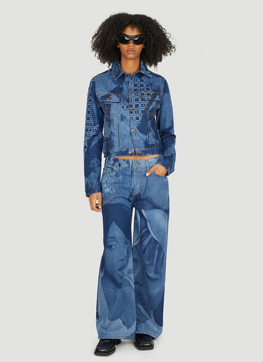 Eyes On You Jacket Ahluwalia Studio Eyes On You Jacket Blue ahl0250001