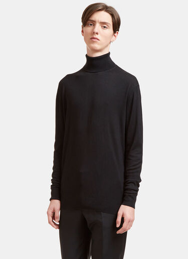 AIEZEN Männer Kaschmir-Seiden Rollkragenpullover Aiezen AIEZEN Männer Kaschmir-Seiden Rollkragenpullover Black aie0118001