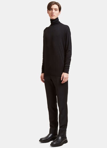 AIEZEN Männer Kaschmir-Seiden Rollkragenpullover Aiezen AIEZEN Männer Kaschmir-Seiden Rollkragenpullover Black aie0118001