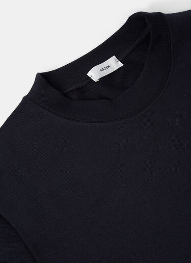 Aiezen AIEZEN Männer Feines Strick T-Shirt Black aie0118009