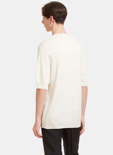 Aiezen AIEZEN T-shirt en tricot fin White aie0118010