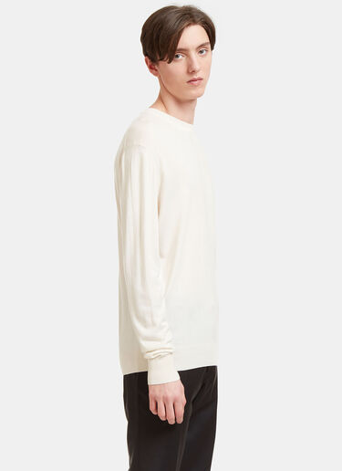 Aiezen AIEZEN Männer Feiner Strickpullover White aie0118012