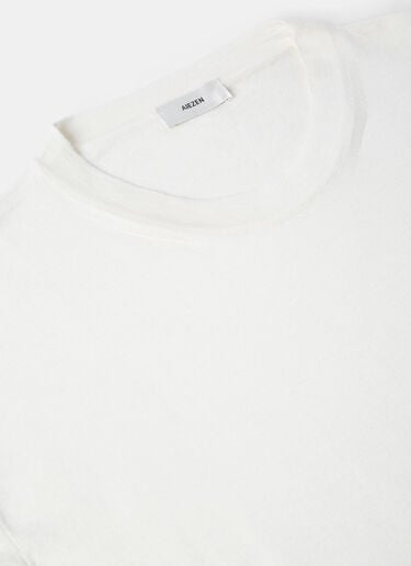 AIEZEN Men's カシミア&シルク ソフトニットセーター Aiezen AIEZEN Men's カシミア&シルク ソフトニットセーター White aie0118012