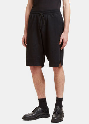 Aiezen Wool-Blend Oversized Bermuda Shorts Black aie0118016