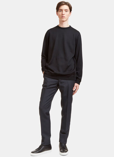 AIEZEN Men's ウールブレンド ロングスリーブ スウェットシャツ Aiezen AIEZEN Men's ウールブレンド ロングスリーブ スウェットシャツ Black aie0118020