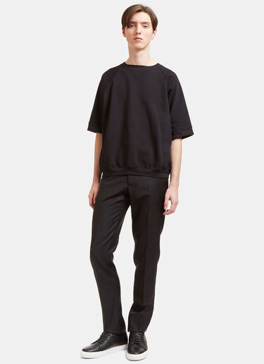 Aiezen Elbow-Length Sleeved Sweatshirt Black aie0118031