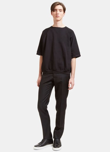 Elbow-Length Sleeved Sweatshirt Aiezen Elbow-Length Sleeved Sweatshirt Black aie0118031