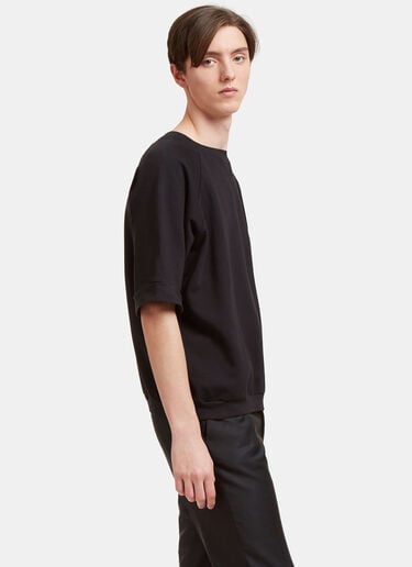 Elbow-Length Sleeved Sweatshirt Aiezen Elbow-Length Sleeved Sweatshirt Black aie0118031