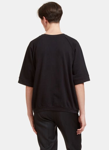 Elbow-Length Sleeved Sweatshirt Aiezen Elbow-Length Sleeved Sweatshirt Black aie0118031
