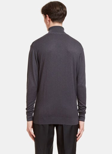 Ribbed Roll Neck Sweater Aiezen Ribbed Roll Neck Sweater Grey aie0126002