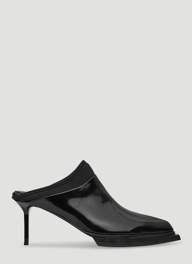 1017 ALYX 9SM Leather Heeled Mules Black aly0245027