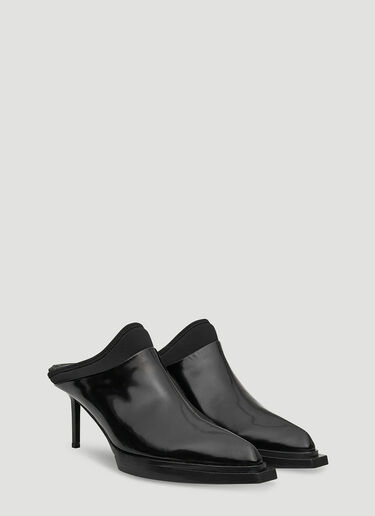 1017 ALYX 9SM Leather Heeled Mules Black aly0245027
