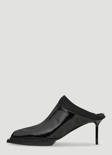 1017 ALYX 9SM Leather Heeled Mules Black aly0245027