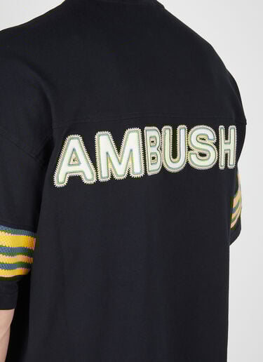 刺绣徽标T恤 Ambush 刺绣徽标T恤 黑 amb0149001