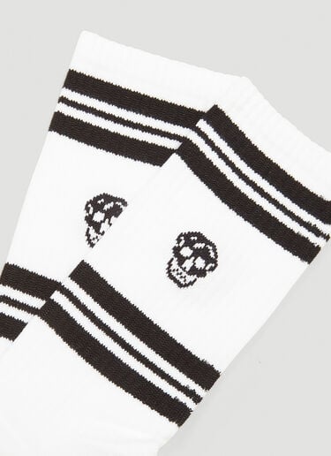스컬 삭스 Alexander McQueen 스컬 삭스 화이트 amq0142017