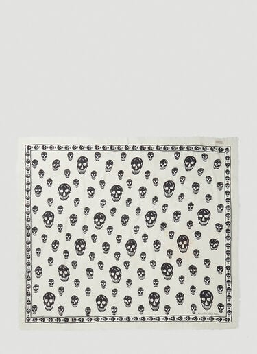 Skull Scarf Alexander McQueen Skull Scarf White amq0142036