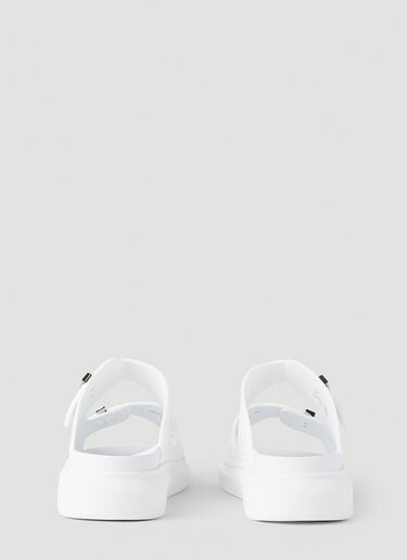 Alexander McQueen Hybrid Rubber Slides White amq0145076