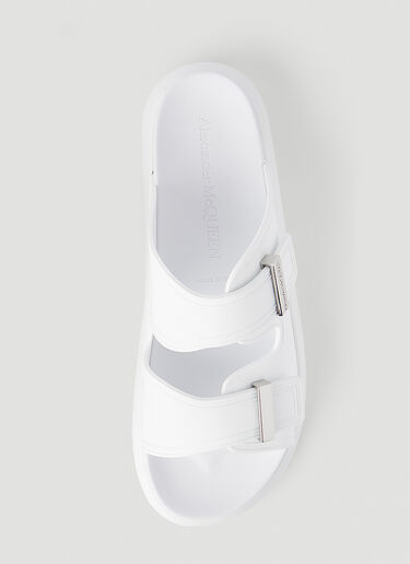 Alexander McQueen Hybrid Rubber Slides White amq0145076
