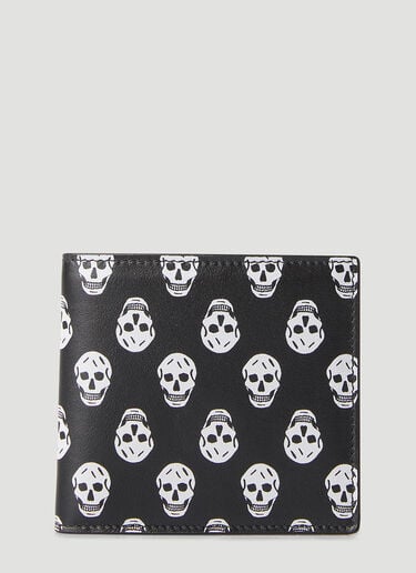 Skull Print Billfold Wallet Alexander McQueen Skull Print Billfold Wallet Black amq0148047