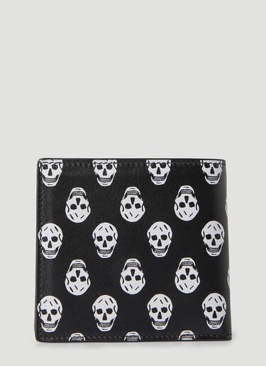Skull Print Billfold Wallet Alexander McQueen Skull Print Billfold Wallet Black amq0148047
