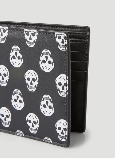 Skull Print Billfold Wallet Alexander McQueen Skull Print Billfold Wallet Black amq0148047