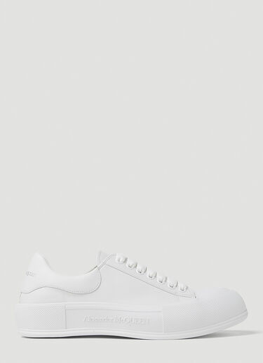 Alexander McQueen Deck Plimsoll Sneakers White amq0149027
