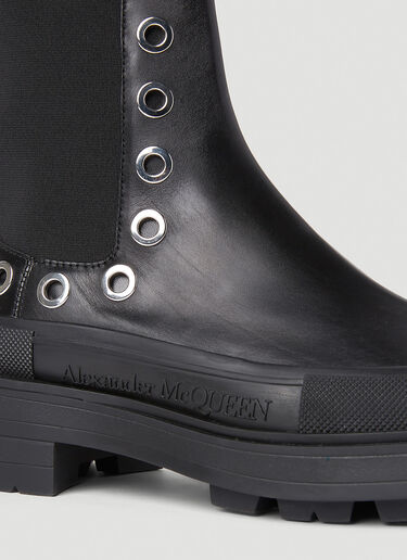 Alexander McQueen Eyelet Boots Black amq0151045