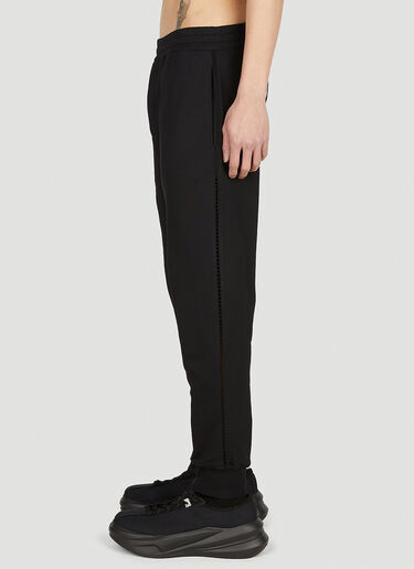 Alexander McQueen Crochet Trim Track Pants Black amq0152010