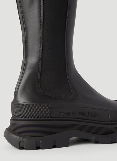 Tread Slick Knee-High Boots Alexander McQueen Tread Slick Knee-High Boots Black amq0245098