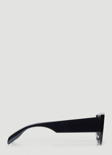 타원형 아이 선글라스 Alexander McQueen 타원형 아이 선글라스 블랙 amq0248057