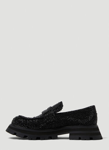 Embellished Platform Loafers Alexander McQueen Embellished Platform Loafers Black amq0249053