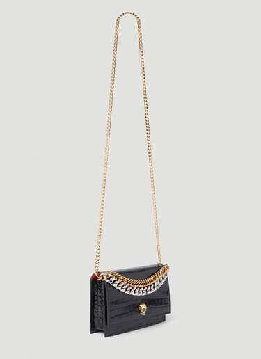 Skull 小号单肩包 Alexander McQueen Skull 小号单肩包 黑色 amq0251005
