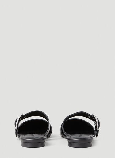 Alexander McQueen Punk Flat Mules Black amq0251024