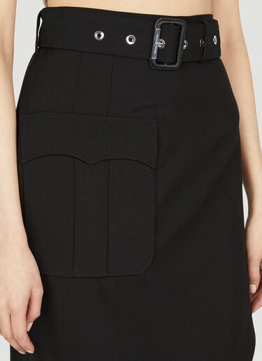 Alexander McQueen Belted Skirt Black amq0251029