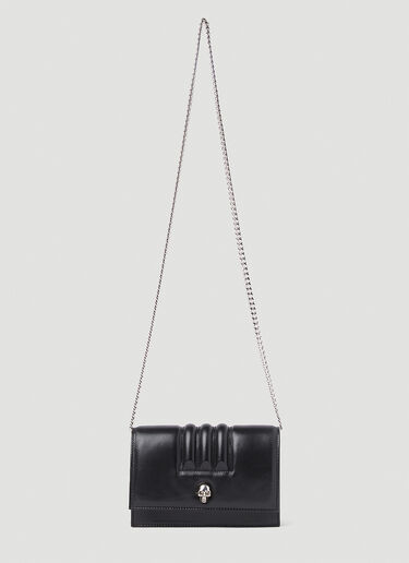 Skull 小号单肩包 Alexander McQueen Skull 小号单肩包 黑色 amq0251033
