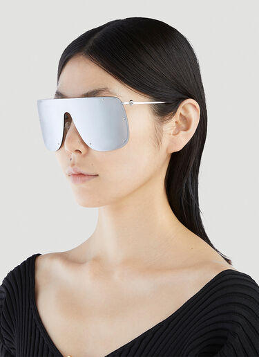 Skull Mask Sunglasses Alexander McQueen Skull Mask Sunglasses Silver amq0251062