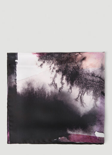 Alexander McQueen Oversized Seal Scarf Black amq0251065