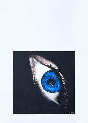 Alexander McQueen 풀라르 실크 스카프  블랙 amq0251092