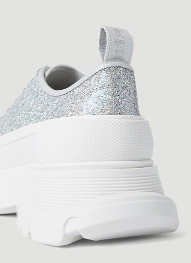 Glitter Tread Slick Sneakers Alexander McQueen Glitter Tread Slick Sneakers Silver amq0252011